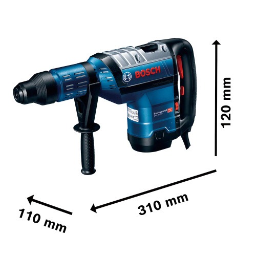 Martelo Perfurador Rompedor 1.500W 12,5 joules SDS Max com maleta - GBH 8-45 D 220V Martelo Perfurador Rompedor 1.500W 12,5 joules SDS Max com maleta - GBH 8-45 D 220V