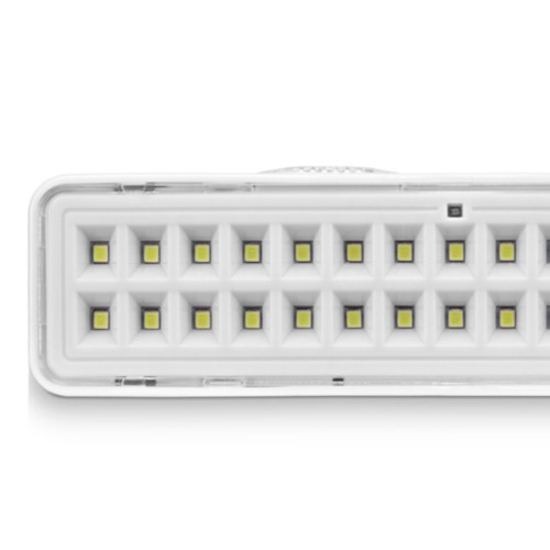 Kit 5 Luminárias de emergência 30 Leds branca 110V/220V Kit 5 Luminárias de emergência 30 Leds branca 110V/220V