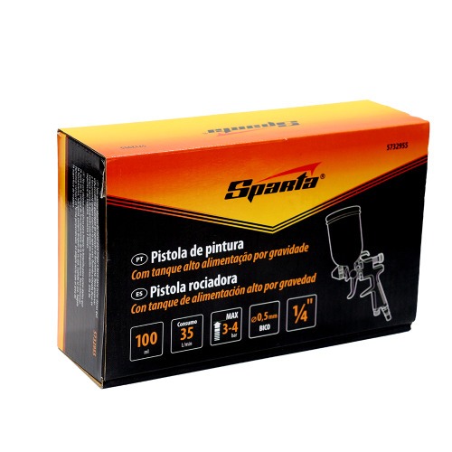 Pistola de pintura tipo gravidade 0,5 mm 100 ml - 5732955 Pistola de pintura tipo gravidade 0,5 mm 100 ml - 5732955