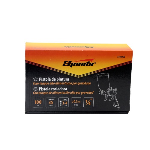 Pistola de pintura tipo gravidade 0,5 mm 100 ml - 5732955 Pistola de pintura tipo gravidade 0,5 mm 100 ml - 5732955