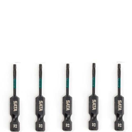 Jogo de bits de impacto hexalobular T10 x 50 mm encaixe 1/4 Jogo de bits de impacto hexalobular T10 x 50 mm encaixe 1/4