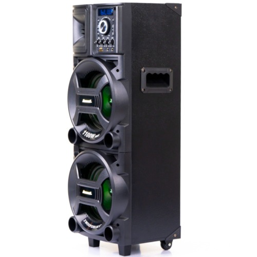 Caixa de som amplificada 1100W RMS com 2 Woofers 8 Caixa de som amplificada 1100W RMS com 2 Woofers 8