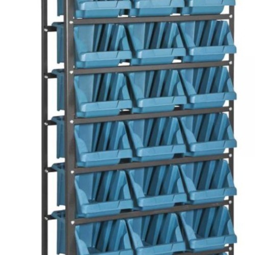 Estante met�lica com gavetas 21 gavetas n� 7 modelo pr�tico azul 