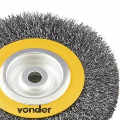 Escova de a�o circular ondulada 6 x 3/4 x 5/8