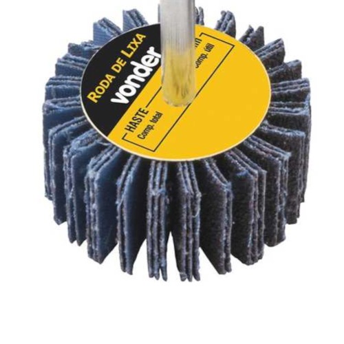 Roda de lixa 40 x 20 mm com haste grão 100 Roda de lixa 40 x 20 mm com haste grão 100