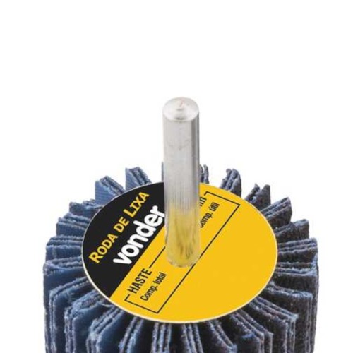 Roda de lixa 40 x 20 mm com haste grão 100 Roda de lixa 40 x 20 mm com haste grão 100