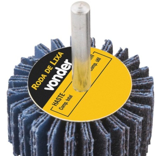 Roda de lixa 50 x 20 mm com haste grão 60 - 12.71.502.060 Roda de lixa 50 x 20 mm com haste grão 60 - 12.71.502.060