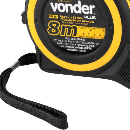 Trena com fita de a�o 25 mm x 8 m com trava