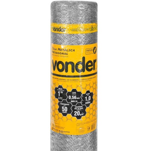 Tela met�lica hexagonal para pinteiro malha 1