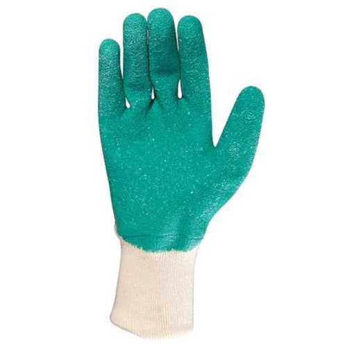 Luva de malha com látex verde - MLV 1002 Luva de malha com látex verde - MLV 1002