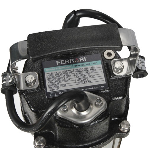 Bomba submersível 750 watts para Água Suja - BSEF-20/750 220V Bomba submersível 750 watts para Água Suja - BSEF-20/750 220V