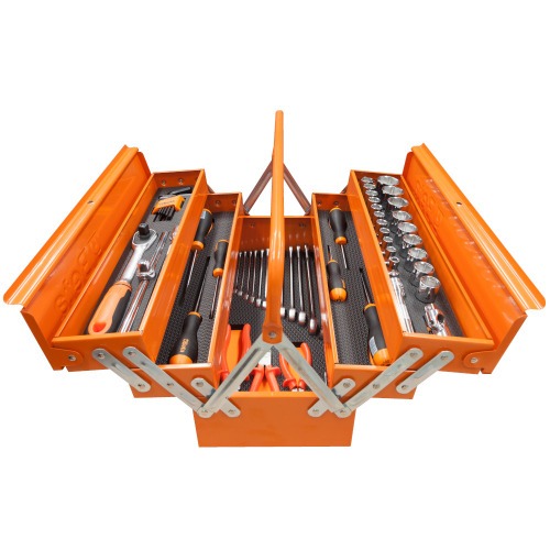 Caixa para ferramentas sanfonada 5 gavetas com 61 peças - 5900BR/KIT-PRO1 Caixa para ferramentas sanfonada 5 gavetas com 61 peças - 5900BR/KIT-PRO1