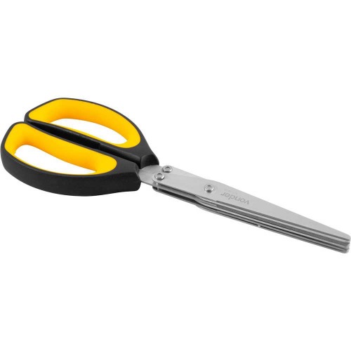 Tesoura multicamadas com 3 lâminas Tesoura multicamadas com 3 lâminas