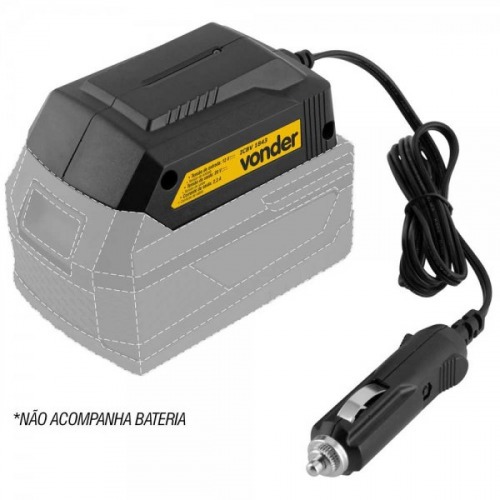 Carregador de bateria 18V intercambiável com conector automotivo 12V - ICBV1843 Carregador de bateria 18V intercambiável com conector automotivo 12V - ICBV1843
