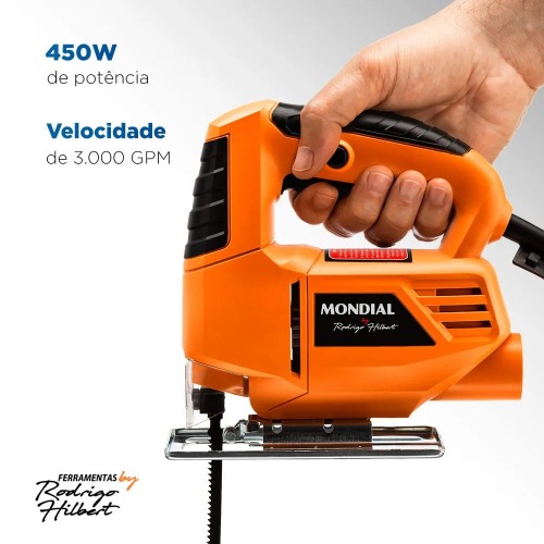 Serra tico tico 450W corte 60mm com 2 lâminas By Rodrigo Hilbert - ST-RH-01 110V Serra tico tico 450W corte 60mm com 2 lâminas By Rodrigo Hilbert - ST-RH-01 110V