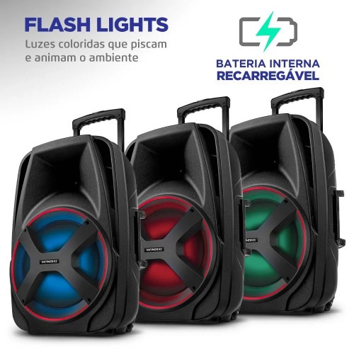 Caixa de som amplificadora Power Plus 550W RMS - CM-550  110V/220V