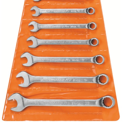 Jogo de chave combinada 6 a 22 mm aço cromo vanádio com 10 peças - 44660210 Jogo de chave combinada 6 a 22 mm aço cromo vanádio com 10 peças - 44660210