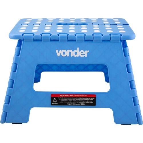 Banqueta plástica dobrável azul 220 mm Banqueta plástica dobrável azul 220 mm