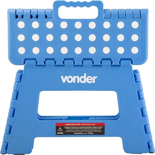 Banqueta plástica dobrável azul 220 mm Banqueta plástica dobrável azul 220 mm