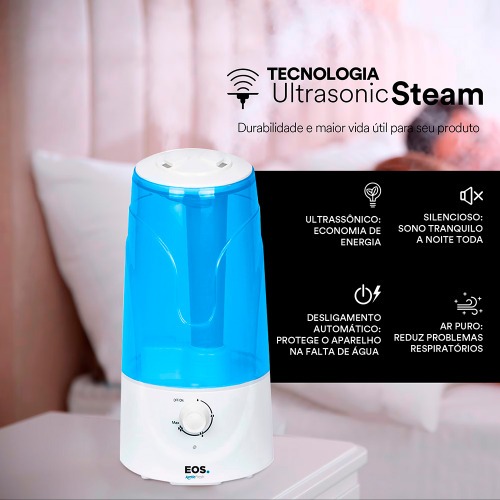 Umidificador e Aromatizador de Ar Ultrassônico 3L Artic Fresh - EUM02A 110V/220V Umidificador e Aromatizador de Ar Ultrassônico 3L Artic Fresh - EUM02A 110V/220V