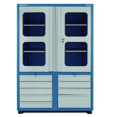 Armário para ferramentas com 3 prateleiras e portas de vidro - AM-70 Armário para ferramentas com 3 prateleiras e portas de vidro - AM-70