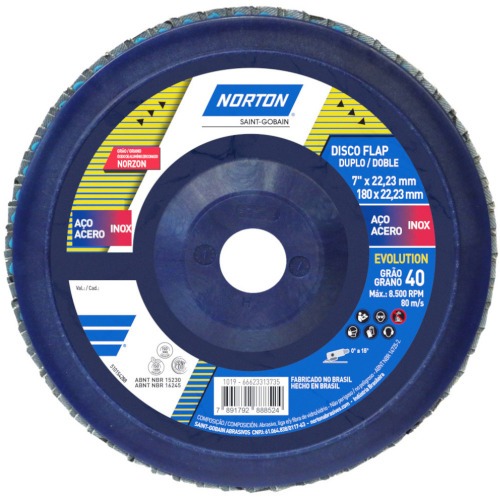 Disco de lixa flap disc reto 7 Disco de lixa flap disc reto 7