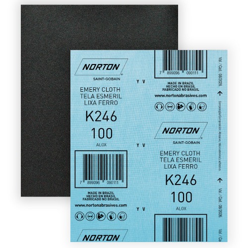 Folha de lixa para ferro 225 x 275 mm - K246 Folha de lixa para ferro 225 x 275 mm - K246