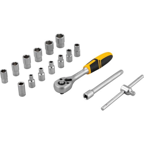 Jogo de soquete sextavado 4 mm a 13 mm encaixe 1/4