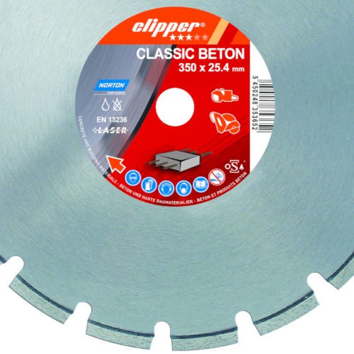 Disco diamantado Segmentado 350 x 25,4 mm - Classic Beton Cliper Disco diamantado Segmentado 350 x 25,4 mm - Classic Beton Cliper