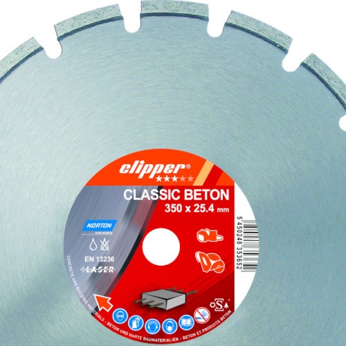 Disco diamantado Segmentado 350 x 25,4 mm - Classic Beton Cliper Disco diamantado Segmentado 350 x 25,4 mm - Classic Beton Cliper
