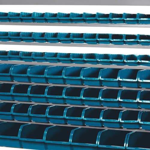 Estante metálica com 82 gavetas medidas diversas azul - EF82A Estante metálica com 82 gavetas medidas diversas azul - EF82A