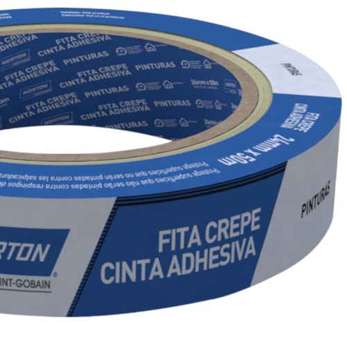 Fita crepe adesiva de 24 mm x 50 metros - Sleeve