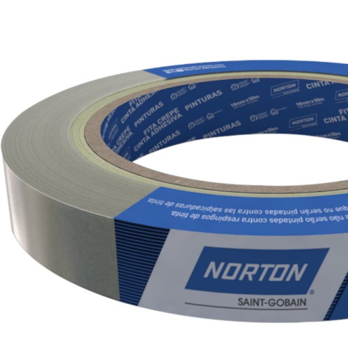 Fita crepe adesiva de 18 mm x 50 metros - Sleeve Fita crepe adesiva de 18 mm x 50 metros - Sleeve