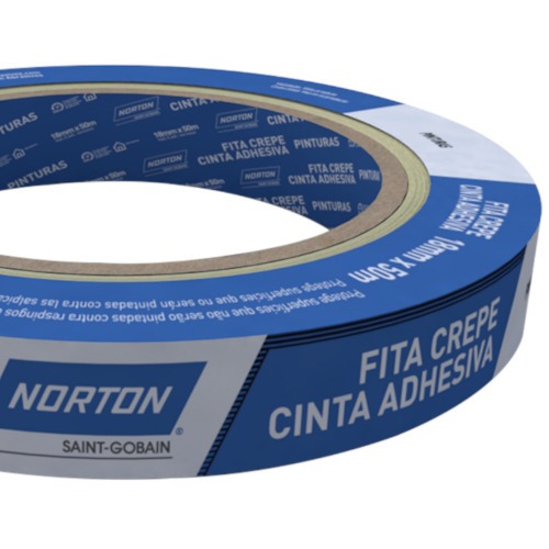 Fita crepe adesiva de 18 mm x 50 metros - Sleeve Fita crepe adesiva de 18 mm x 50 metros - Sleeve