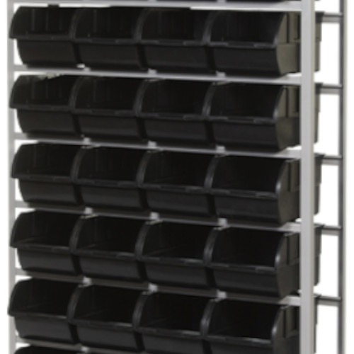 Estante met�lica com 28 gavetas n� 7 preta - EP28/7P