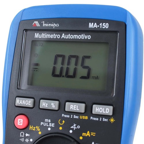 Mult�metro automotivo digital port�til - MA-150