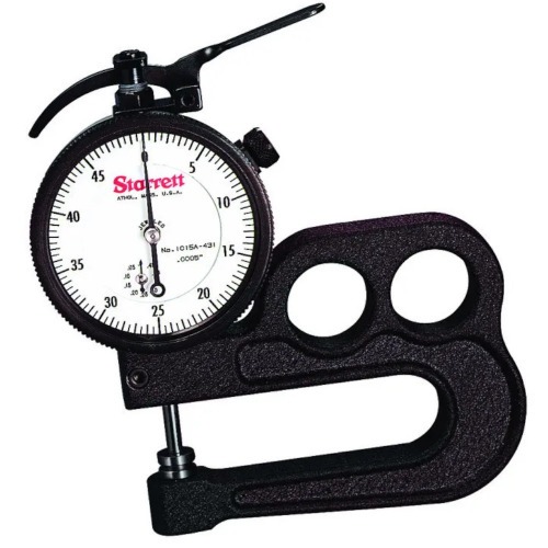 Medidor de espessura capacidade de 0-10 mm leitura de 0,01 mm Medidor de espessura capacidade de 0-10 mm leitura de 0,01 mm