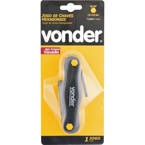 Jogo de chave allen 2 a 8 mm com suporte 7 pe�as