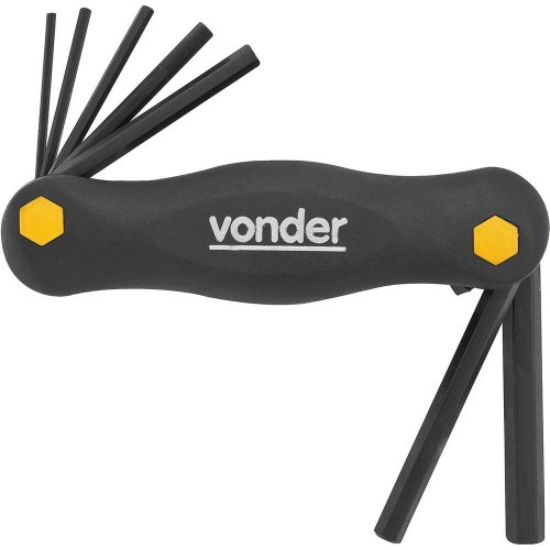 Jogo de chave allen 2 a 8 mm com suporte 7 pe�as