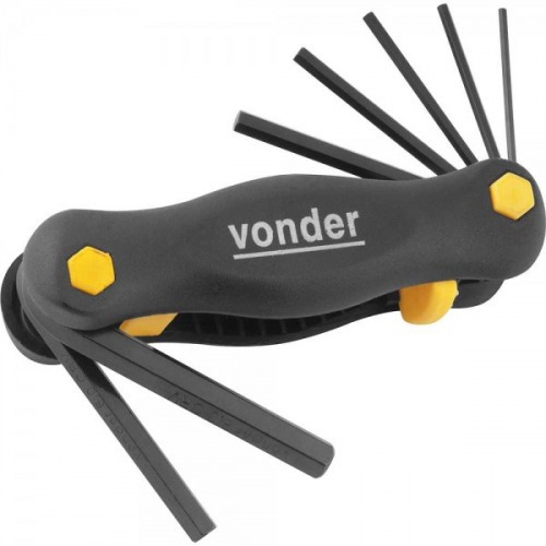 Jogo de chave allen 2 a 8 mm com suporte 7 pe�as