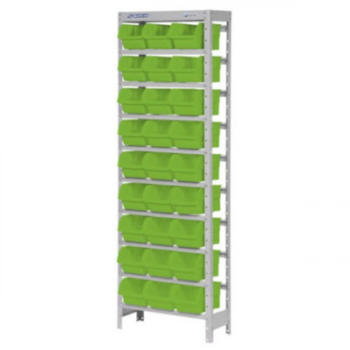 Estante met�lica com 27 gavetas n� 5 verde - EF27/5VD