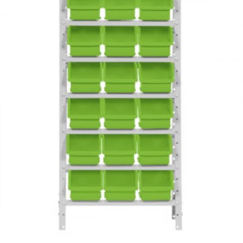 Estante met�lica com 27 gavetas n� 5 verde - EF27/5VD