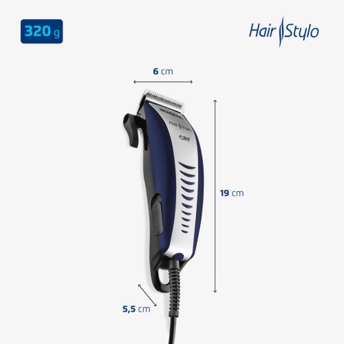 Máquina de cortar cabelo com 4 pentes e acessórios Hair Stylo - CR-07 110V Máquina de cortar cabelo com 4 pentes e acessórios Hair Stylo - CR-07 110V
