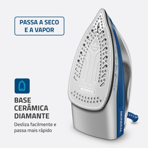 Ferro de passar a vapor 1200 watts - FVN-01-BL  220V