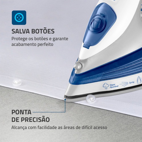Ferro de passar a vapor 1200 watts - FVN-01-BL  220V
