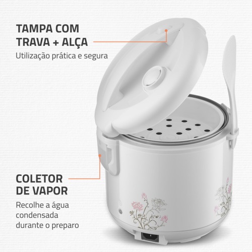 Panela el�trica de arroz 5 x�caras Bianca Rice - NPE-05-5X  110V