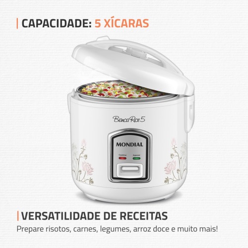 Panela el�trica de arroz 5 x�caras Bianca Rice - NPE-05-5X  220V