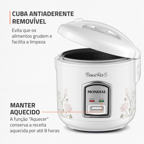 Panela el�trica de arroz 5 x�caras Bianca Rice - NPE-05-5X  220V