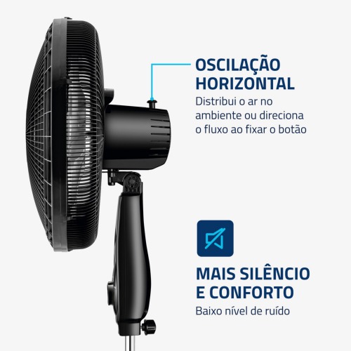 Ventilador de coluna 40 cm 6 pás Super Power - VSP-40C-NB 220V Ventilador de coluna 40 cm 6 pás Super Power - VSP-40C-NB 220V
