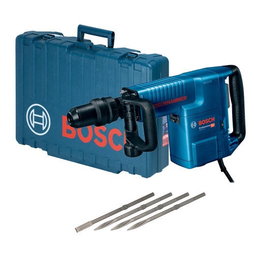 Martelo Rompedor 1.500W 16,8 joules SDS Max com acessórios - GSH11E 220V Martelo Rompedor 1.500W 16,8 joules SDS Max com acessórios - GSH11E 220V